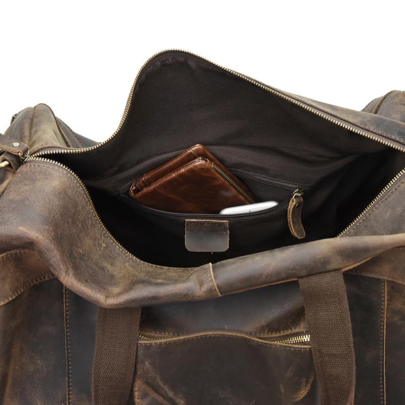 Die Colden Duffle Bag Leder-Weekendertasche mit großem Fassungsvermögen