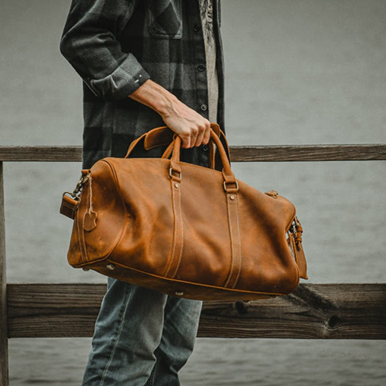 Dagny Weekender Große Reisetasche aus Leder für Flüge