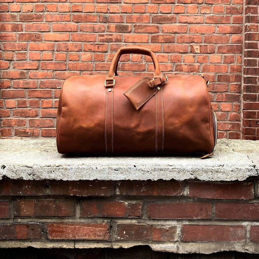 Dagny Weekender Große Reisetasche aus Leder für Flüge