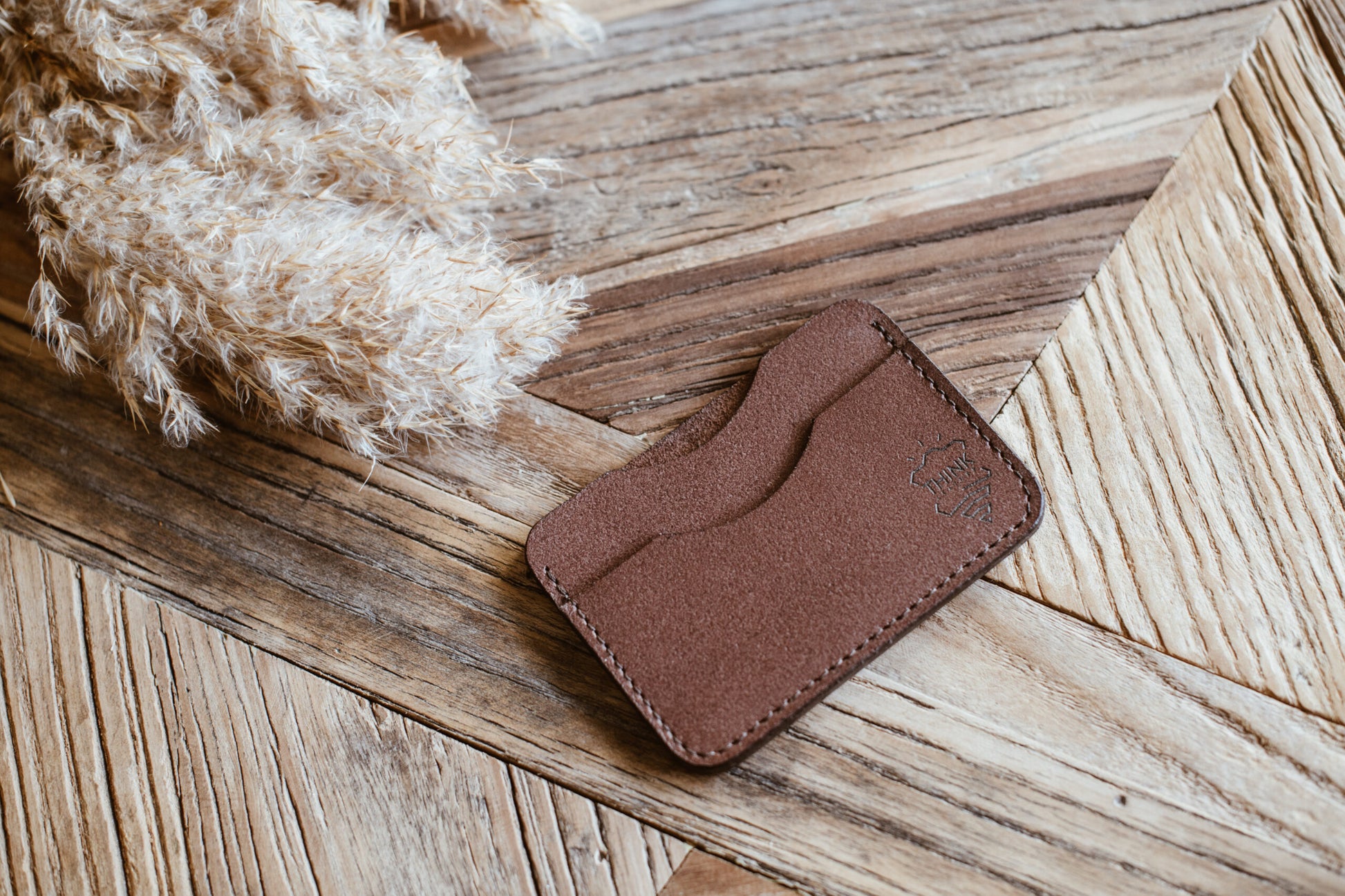 Skórzane etui na karty - cardholder - ciemny brąz - Stark Leder