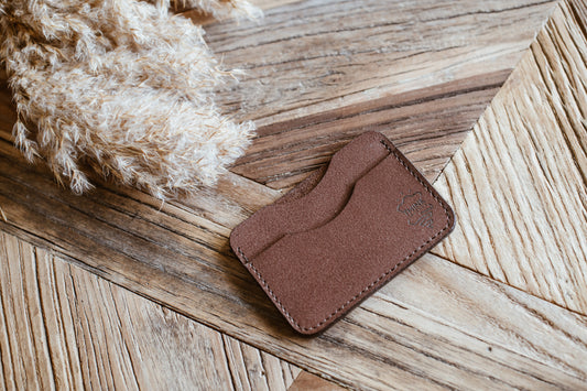 Skórzane etui na karty - cardholder - ciemny brąz - Stark Leder