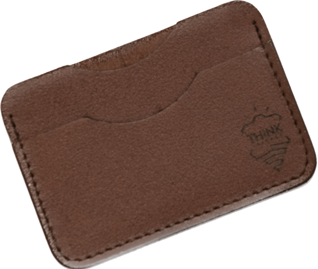 Skórzane etui na karty - cardholder - ciemny brąz - Stark Leder