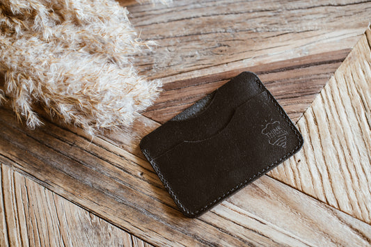 Skórzane etui na karty - cardholder - czarny - Stark Leder