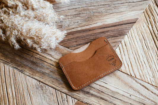 Skórzane etui na karty - cardholder - jasny brąz - Stark Leder