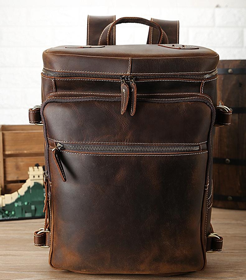 Raoul Lederrucksack Vintage Handarbeit Unikat