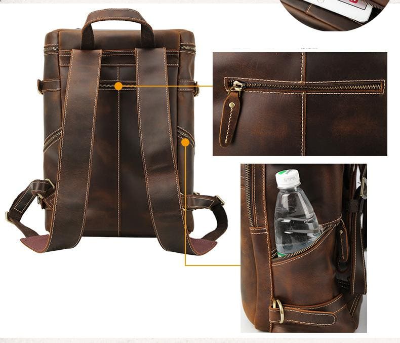 Raoul Lederrucksack Vintage Handarbeit Unikat